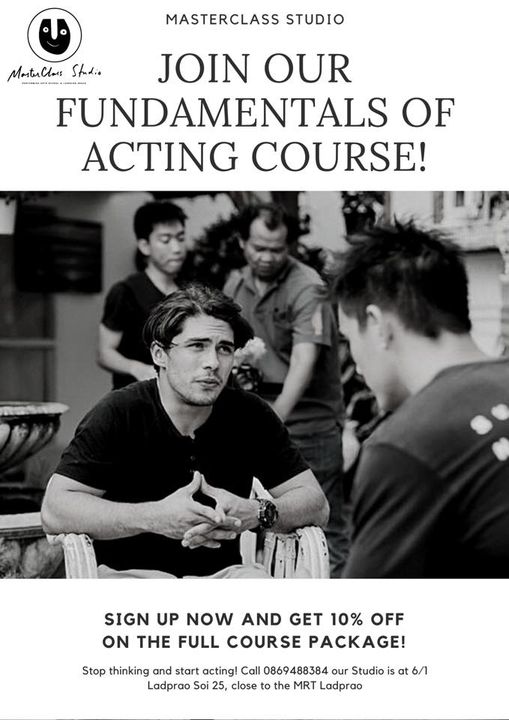 We are starting a new Fundamentals of Acting Course next week Thursday, 2nd of J…